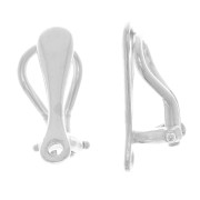 Clips d'oreilles avec anneau fermé pour oreilles non percé 17.5 mm - Argent 925 x2