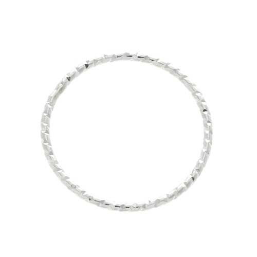 Anneau fermé diamanté 16.5 mm en Argent 925 x1