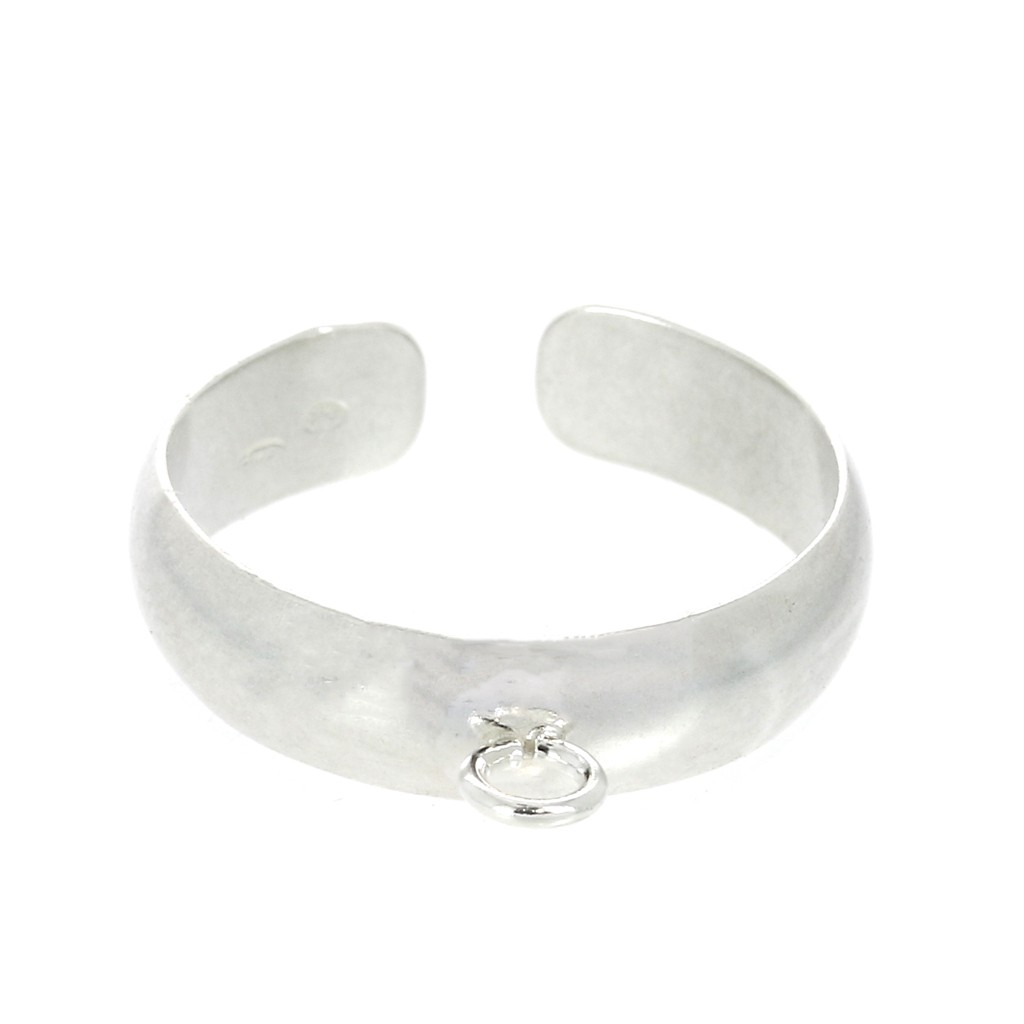 Bague Alliance En Argent Fin - Anneau Uni - Taille 54 - Occasion