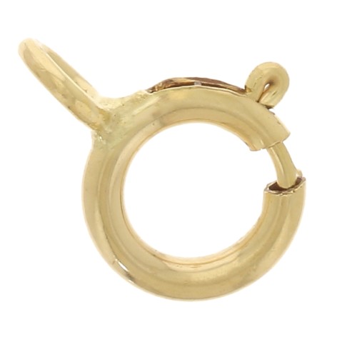 Fermoirs à ressort anneau fermé 5 mm Gold filled (or laminé) x100