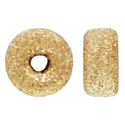 Perle rondelle diamantée - Disque plat - 4x2 mm Gold filled (or laminé)  x1|raw }}