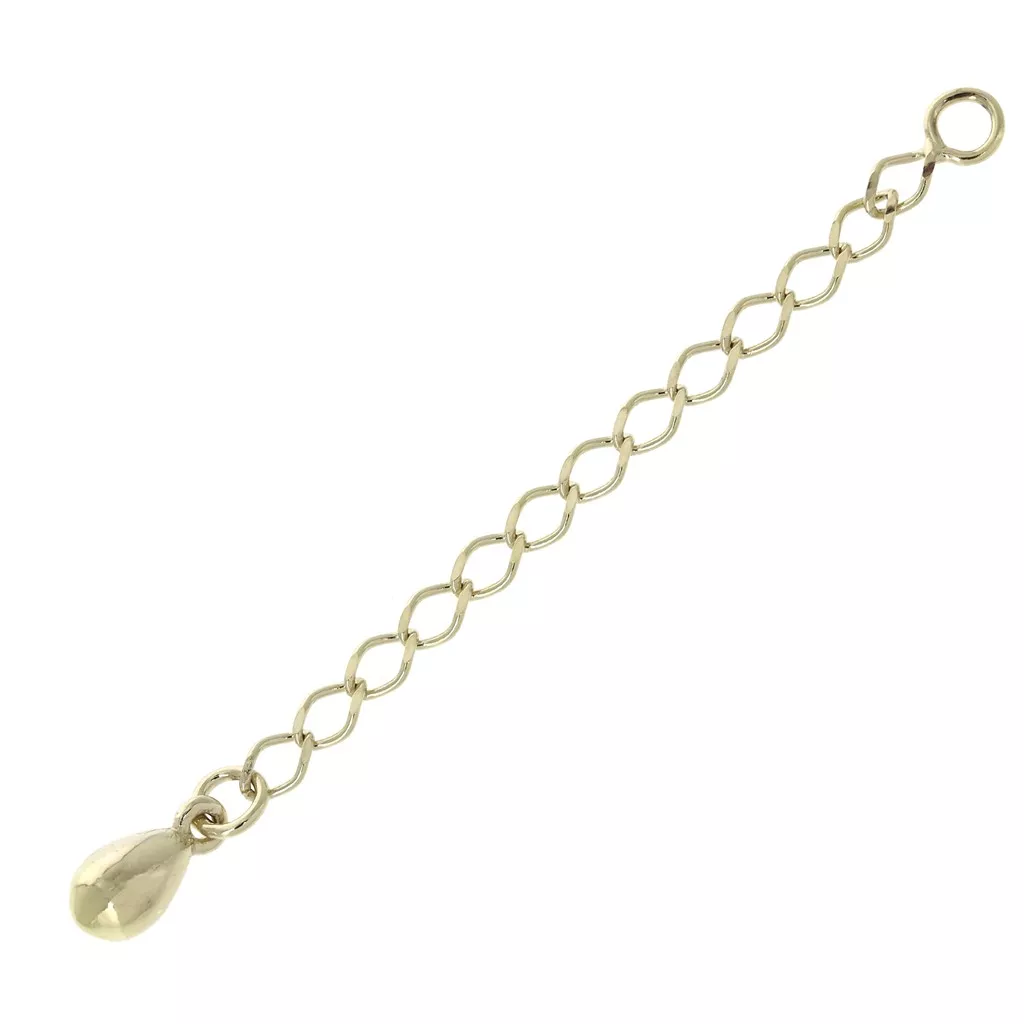Bijou France Les Poulettes Extension De Chaine Plaqué Or 3 Microns - - 10cm - Maille Forçat - Fabriqué En France Les Poulettes Bijoux Bijou France Les Poulettes Extension De Chaine Plaqué Or 3 Microns - - 10cm - Maille Forçat - Fabriqué En France Les Poulettes Bijoux