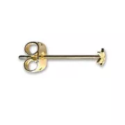 Clous d'oreilles étoile Doré à l'or fin x2