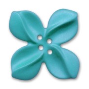 Bouton fleur de tiaré 44 mm Turquoise x1