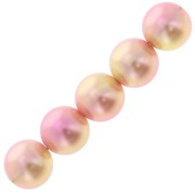Perles rondes en résine acrylique - Le Ciel Pearls Miyuki 6 mm - Orange x15|raw }}
