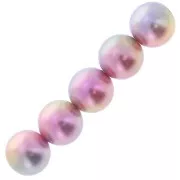 Perles rondes en résine acrylique - Le Ciel Pearls Miyuki 8 mm - Pink x10
