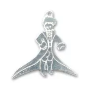 Pendentif petit prince 30 mm argenté  x1