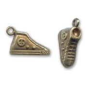 Breloque basket peace 23 mm bronze x1