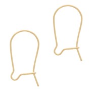 Boucles d'oreilles crochets dormeuses 14 mm en Gold filled (or laminé)  x4|raw }}