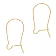 Boucles d'oreilles crochets dormeuses 14 mm en Gold filled (or laminé) x4