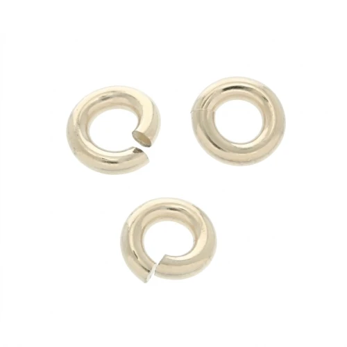 Anneaux ouverts 3x0.76 mm en Gold filled (or laminé) x20