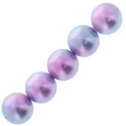 Perles rondes en résine acrylique - Le Ciel Pearls Miyuki 10 mm - Purple x6