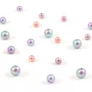 Perles rondes en résine acrylique - Le Ciel Pearls Miyuki 10 mm - Purple x6