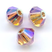Toupies en cristal PureCrystal 5328 4 mm Light Smoked Topaz AB2X x50|raw }}