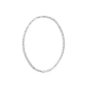 Anneau fermé ovale diamanté 20x14 mm en Argent 925 x1