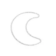 Pendentif lune évidée diamantée 22.5x18 mm en Argent 925 x1