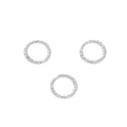 Anneaux fermés ronds diamantés 5.5 mm en Argent 925 x10|raw }}