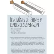Clip amovible attache sucette - tétine 47x35 mm en bois - Ourson - Naturel x1