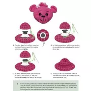 Yeux de sécurité en plastique - pour peluche et amigurumi - 8 mm - Noir x15 paires