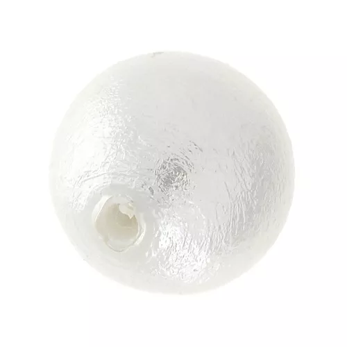 Cotton Pearls semi-percé Miyuki 10 mm - White x1