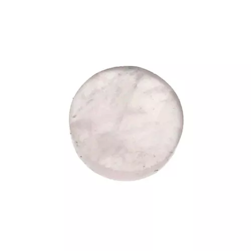Cabochon rond facetté 6 mm Quartz rose x1