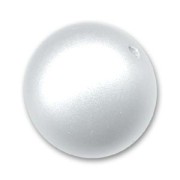Perle ronde poudrée 16 mm White x1|raw }}