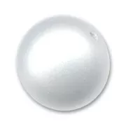 Perle ronde poudrée 16 mm White x1