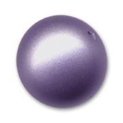 Perle ronde poudrée 16 mm Mauve x1|raw }}