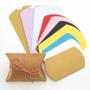 Emballage berlingot en carton pour bijoux 8.5x6x2 cm - Jaune x1