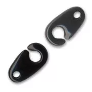 Fermoir menotte 12 mm Noir x1