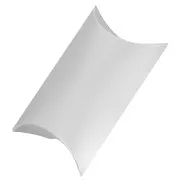 Emballage berlingot en carton pour bijoux 12.5x8.3x3 cm - Argenté x1