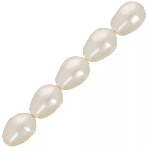 Poires nacrées PureCrystal 5821 11x8 mm Creamrose Pearl x5