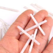 Pendentif barre 40x2.5 mm - Ecaille de tortue - Blanc nacré x1