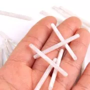 Pendentif barre 40x2.5 mm - Ecaille de tortue - Blanc nacré x1