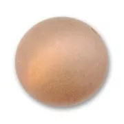 Perle ronde Polaris Dépolie 12 mm Marron clair x1