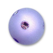 Perle ronde strass Polaris 10 mm Lavender x1
