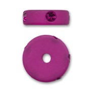 Rondelle strass Polaris 10 mm Fuchsia x1