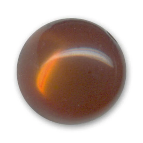 Perle ronde Polaris brillante 14 mm Marron x1