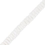 Perles rondelles Heishi coquillage 6 mm - Blanc x57cm