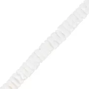 Perles rondelles Heishi coquillage 6 mm - Blanc x57cm