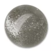 Perle ronde Polaris pailletée 18 mm Jet Hematite x1