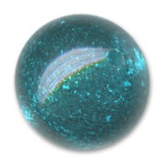 Perle ronde Polaris pailletée 18 mm Indicolite x1|raw }}