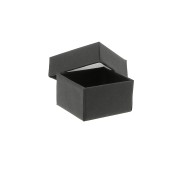 Boite écrin bijoux fantaisie pour bague 5x5x3 cm - Noir x1