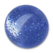 Perle ronde Polaris pailletée 14 mm Sapphire x1