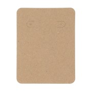 Lot de 30 cartes supports bijoux 8x6 cm pour boucles d'oreilles et colliers Kraft|raw }}