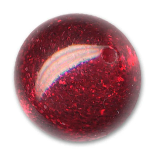 Perle ronde Polaris pailletée 12 mm Siam x1