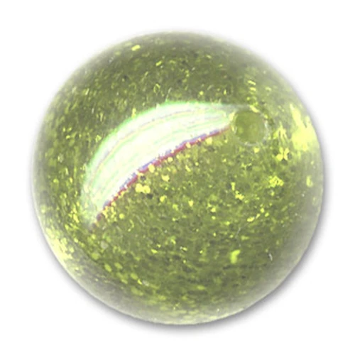 Perle ronde Polaris pailletée 12 mm Light Olivine x1