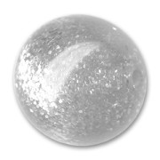Perle ronde Polaris pailletée 12 mm Crystal x1|raw }}