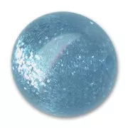 Perle ronde Polaris pailletée 12 mm Aquamarine x1
