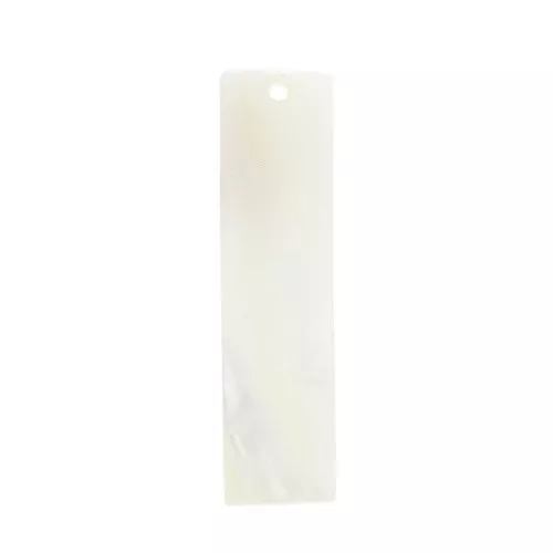Pendentifs rectangles 35.5x11 mm en nacre - Naturel x10